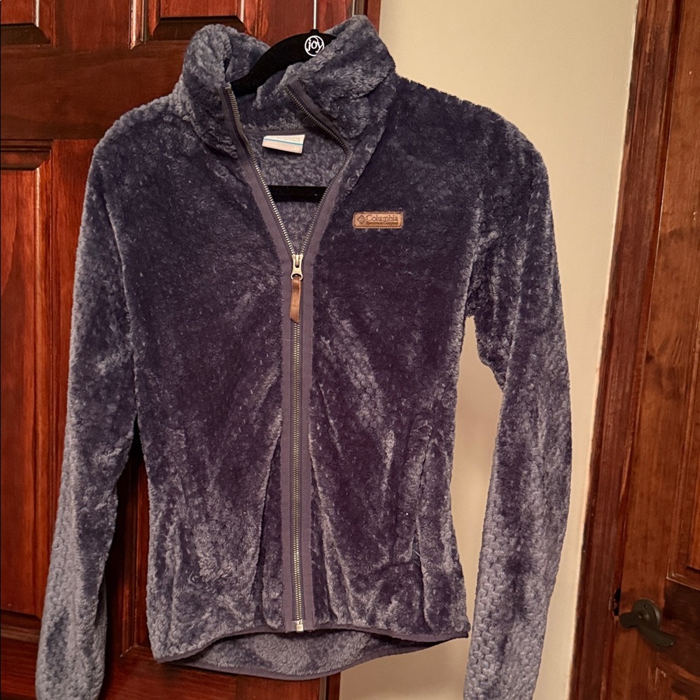 Columbia Plush Fleece Jacket in Deep Blue